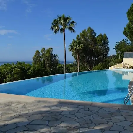 Appartement Vue Mer Piscine A Debordement Vallauris Exterior photo